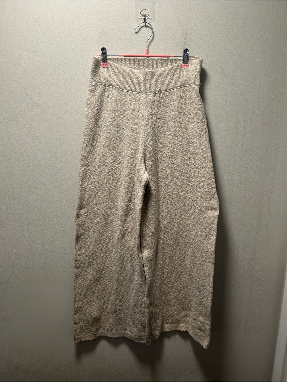 Free People Textured Wide-Leg Knit Pants